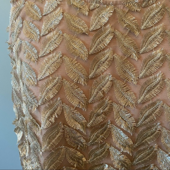 Anthropologie Sunday in Brooklyn Gold Leaf Top - Picture 6 of 10